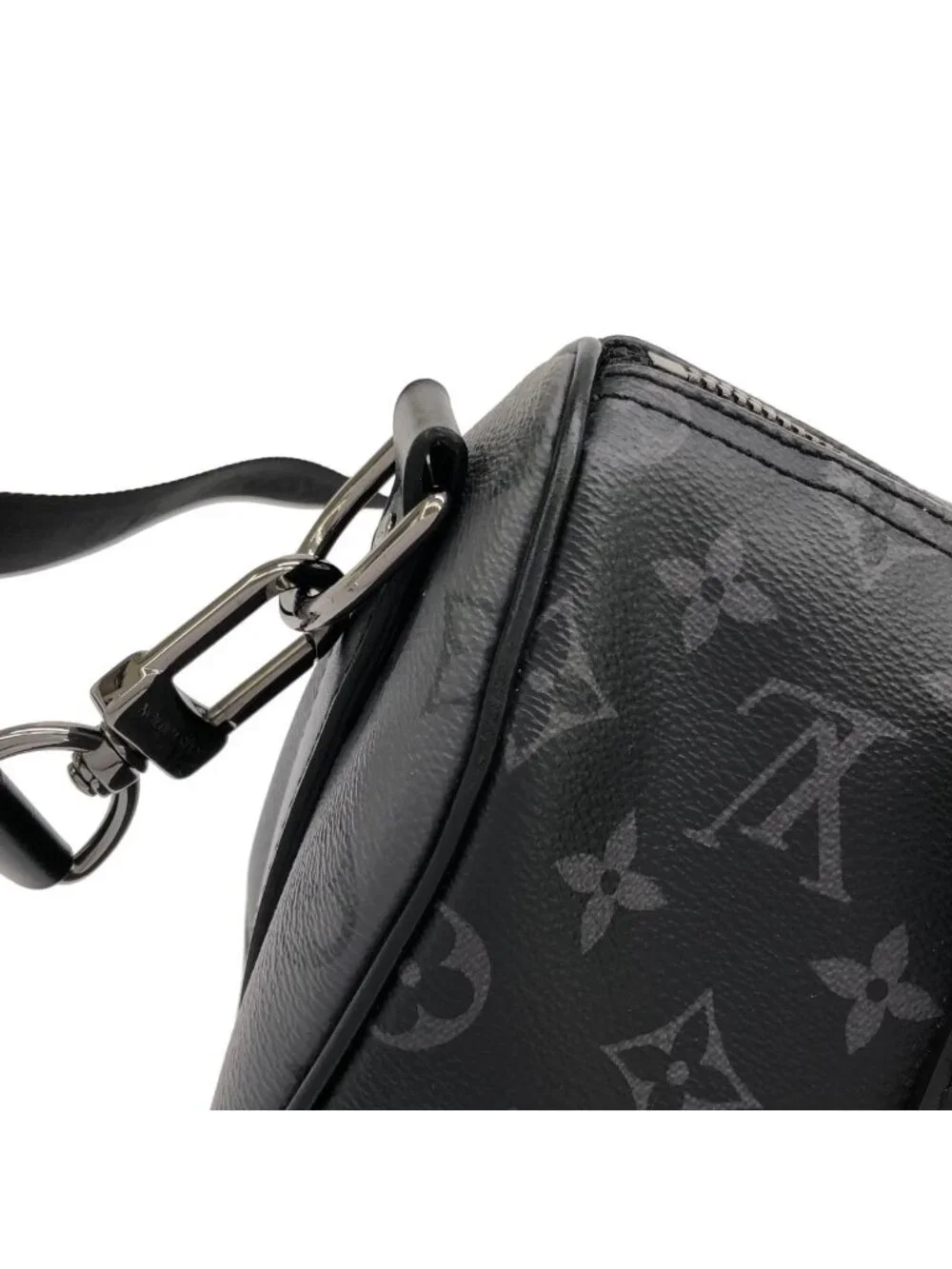 Louis Vuitton Monogram Eclipse Reverse Keepall Bandouliere 25 Boston Bag